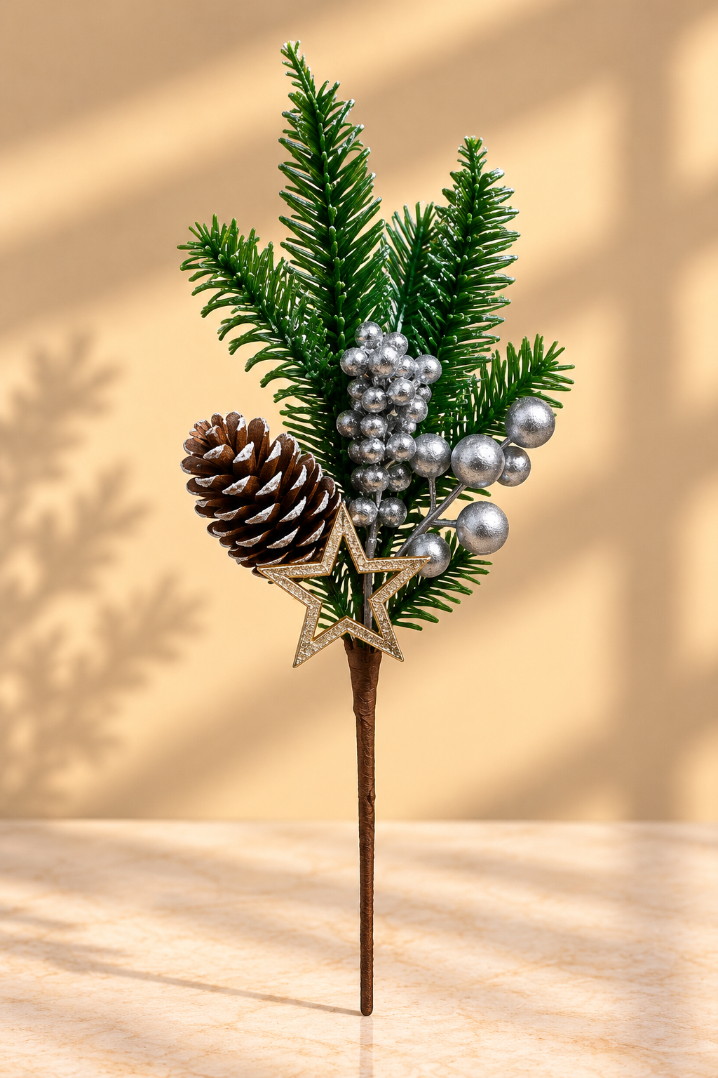 Berry with Greenery & Pinecone