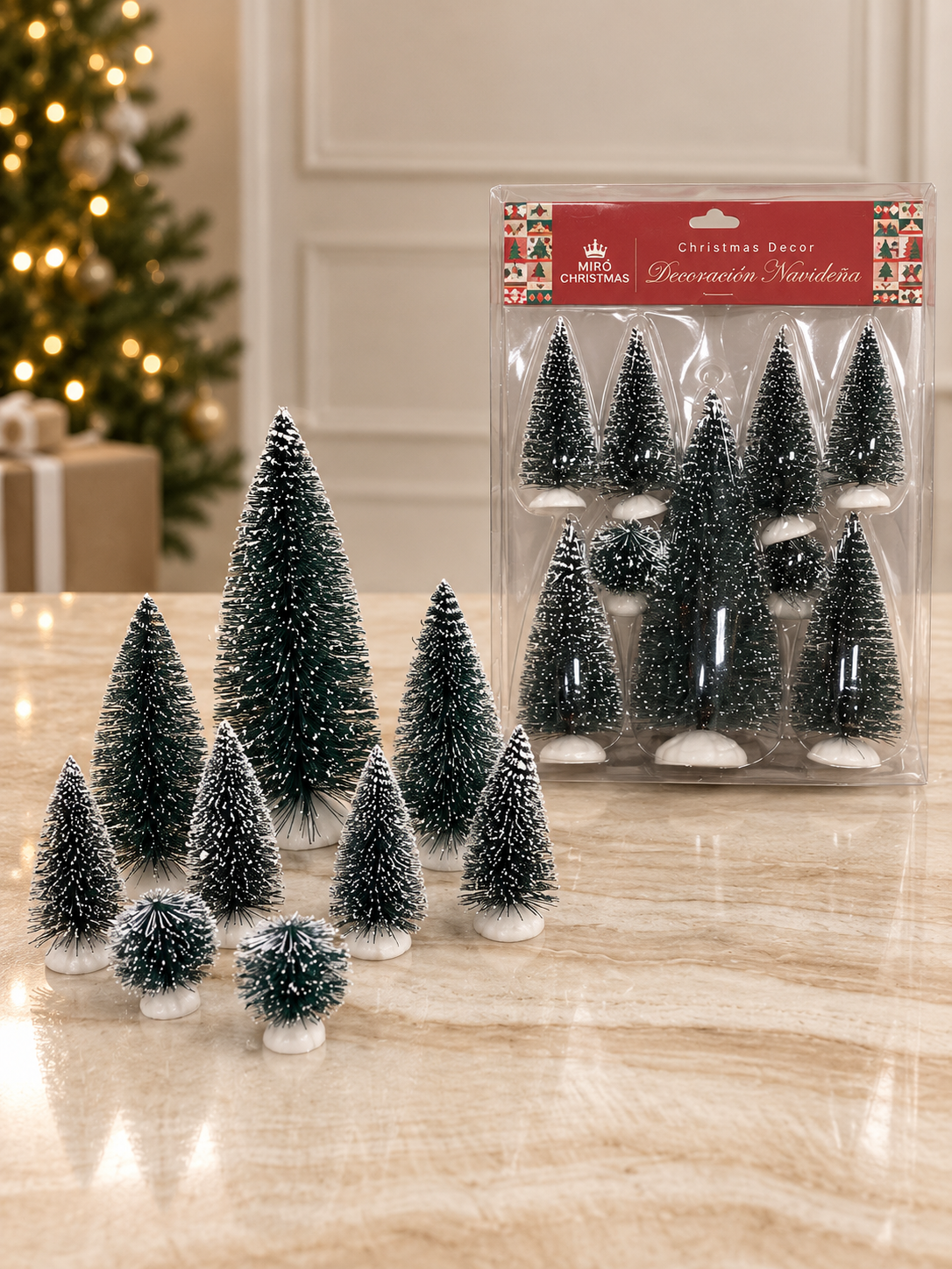 9pc Green Tree Set