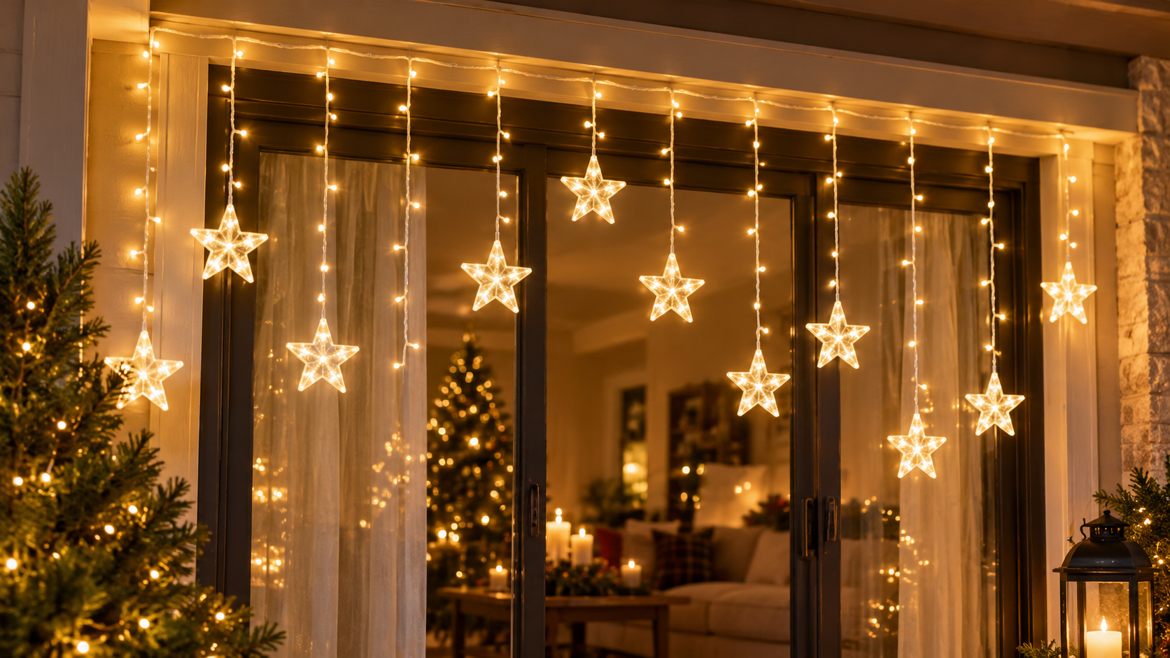 LED Star Curtain Light