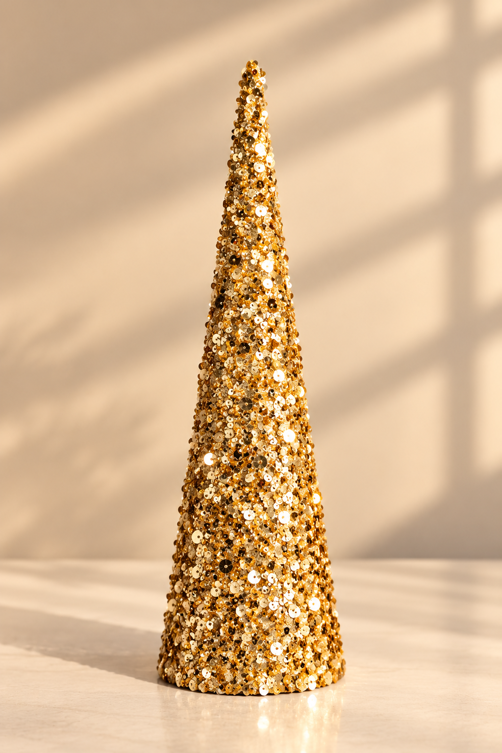 Gold Sequins Cone