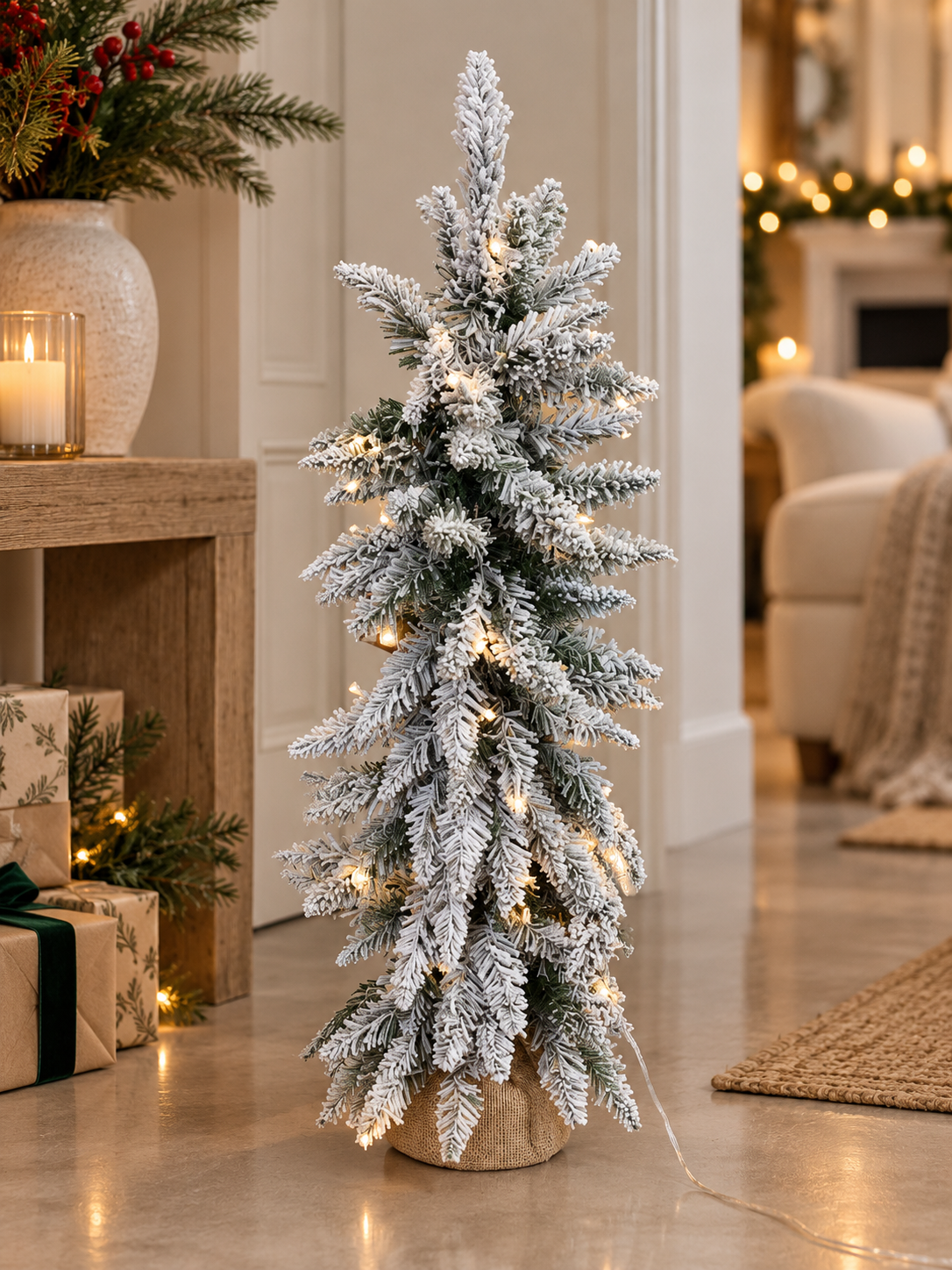 Frosted Pre-Lit Tree