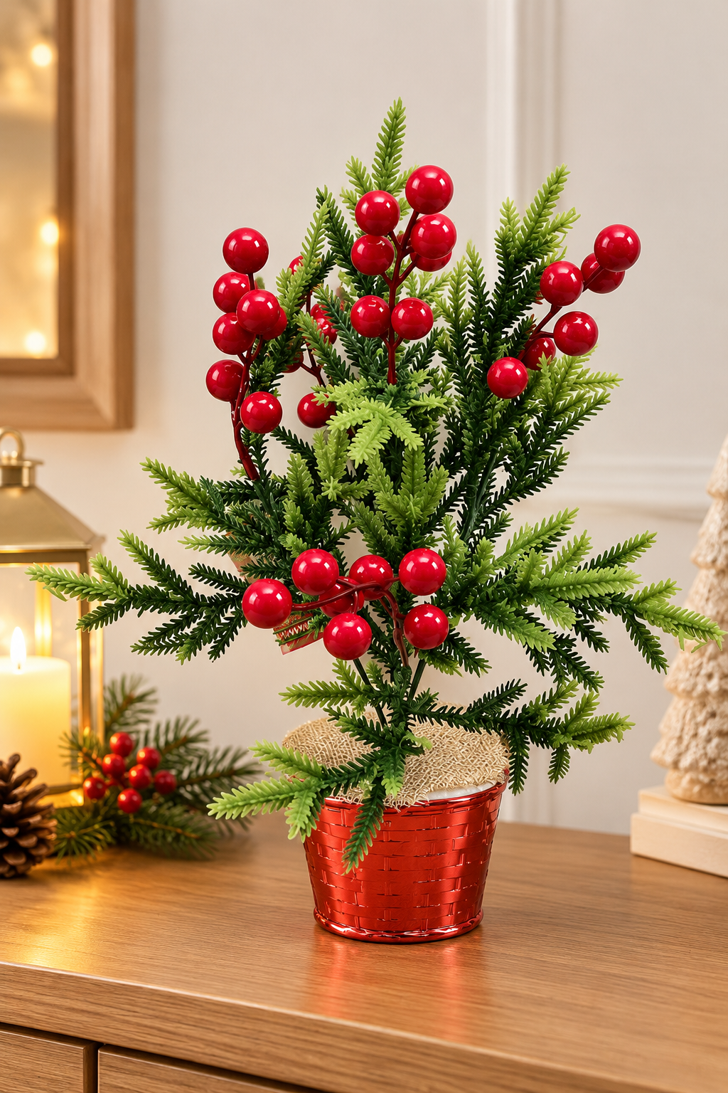 Berry Potted Plant in Plastic Pot