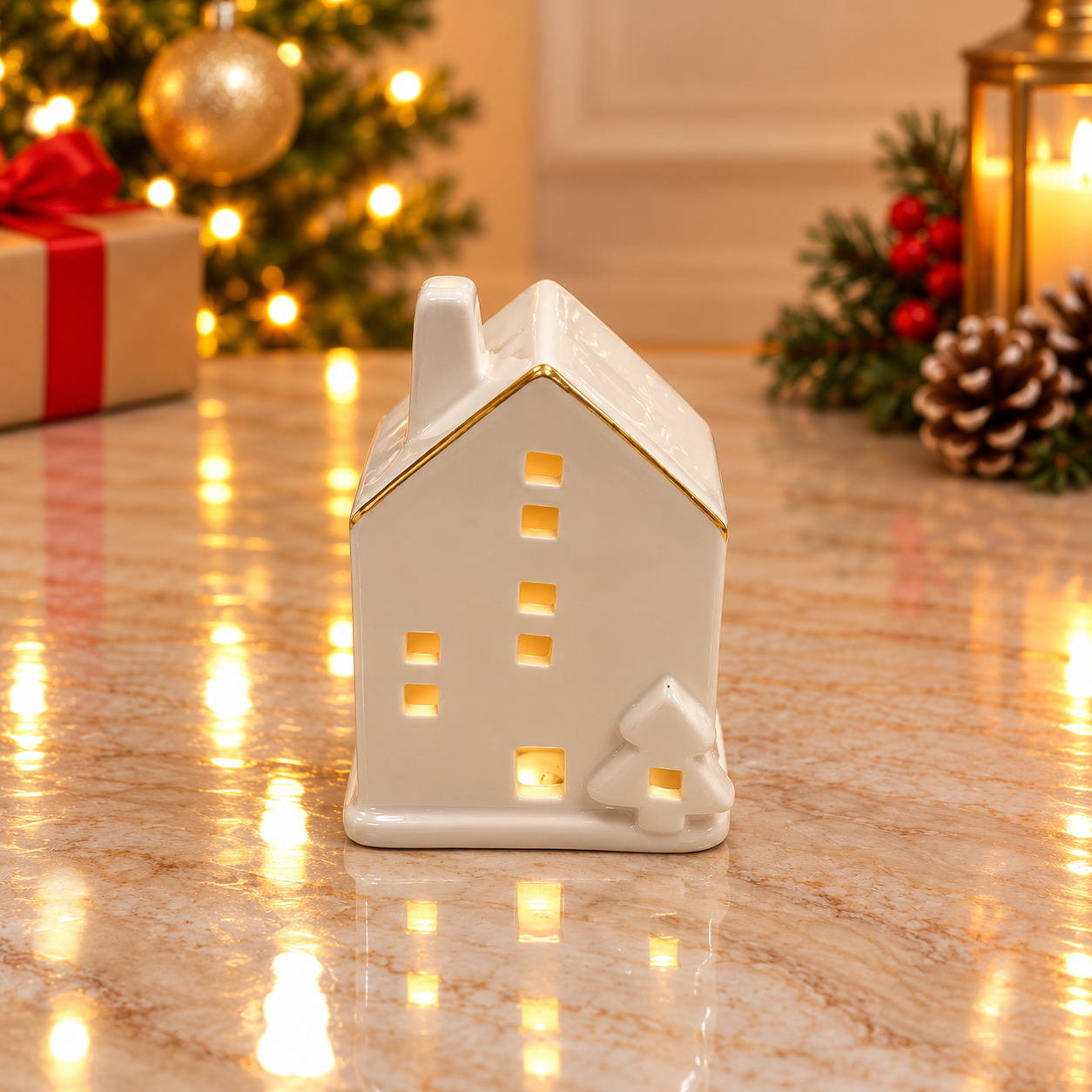 White. Ceramic Houses