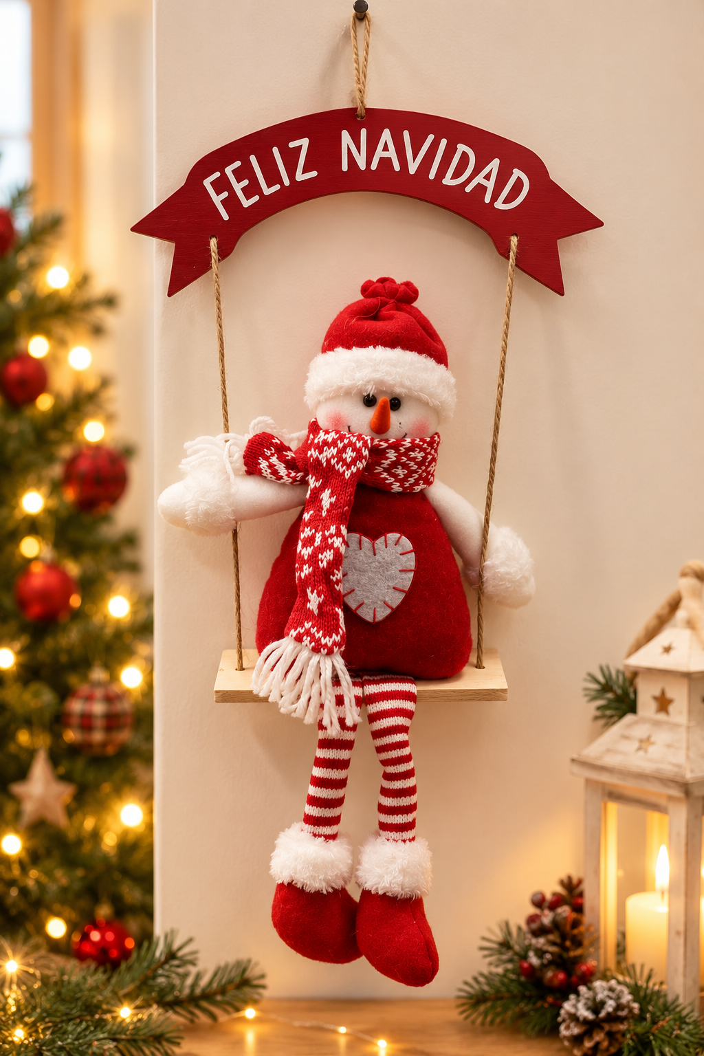 Sitting Snowman Hanging Ornament