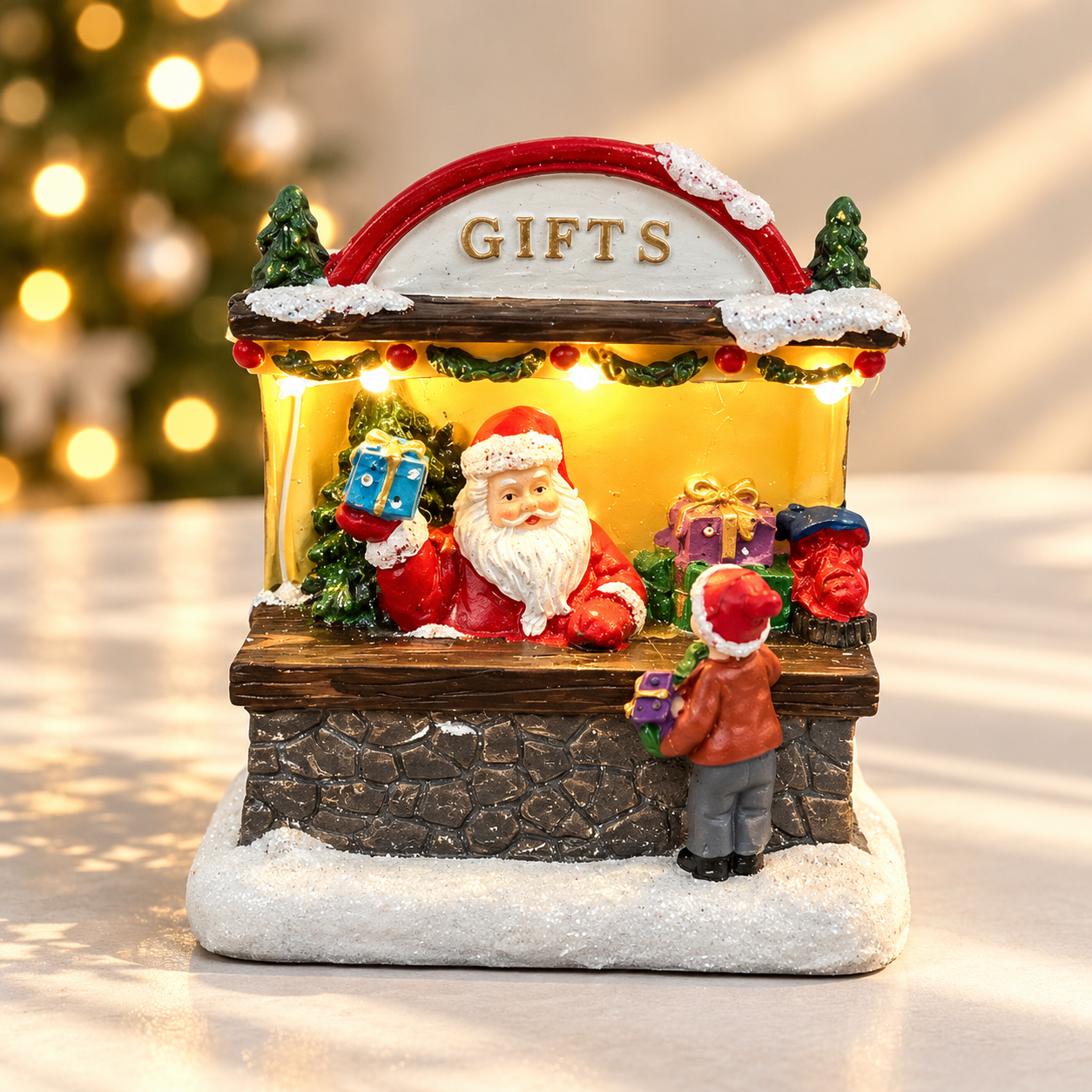 Lighted Santa’s Christmas Gift Shop