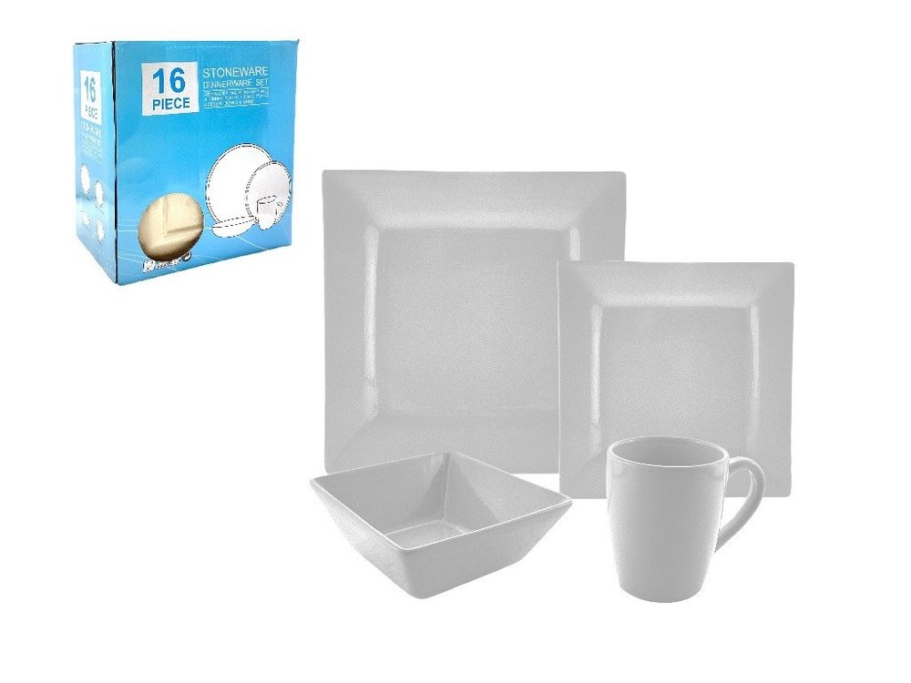 16 Piece Square Dinner Set