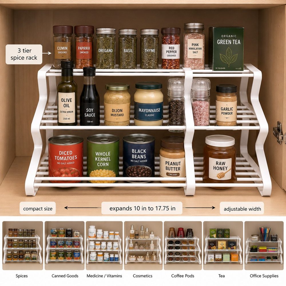 3-Tier Spice Rack (2pc)