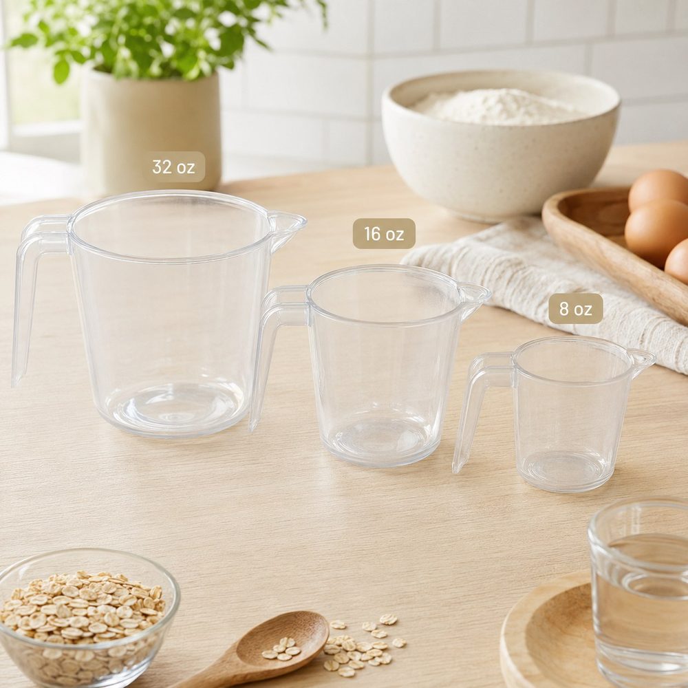 3pc Measuring Cup Set (Plastic)