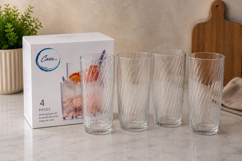 4pc Glass Set (Crisa)
