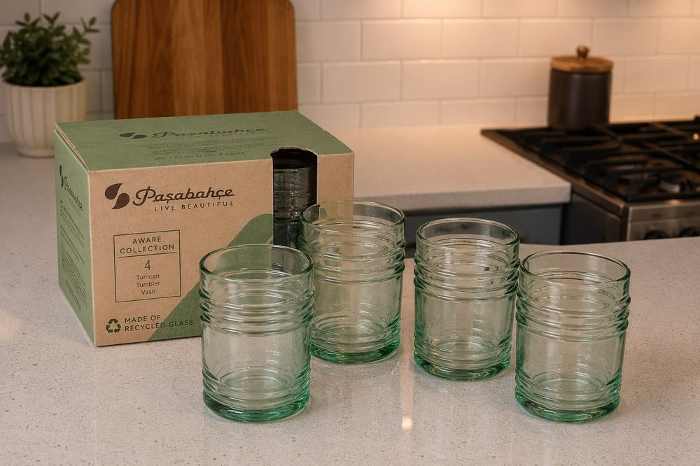 4pc Recycle Glass Set (Short Tincan)