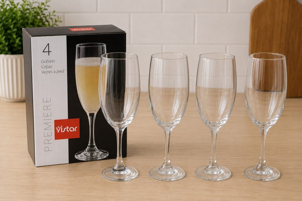 4pc Wine Glass Set (Crisa)