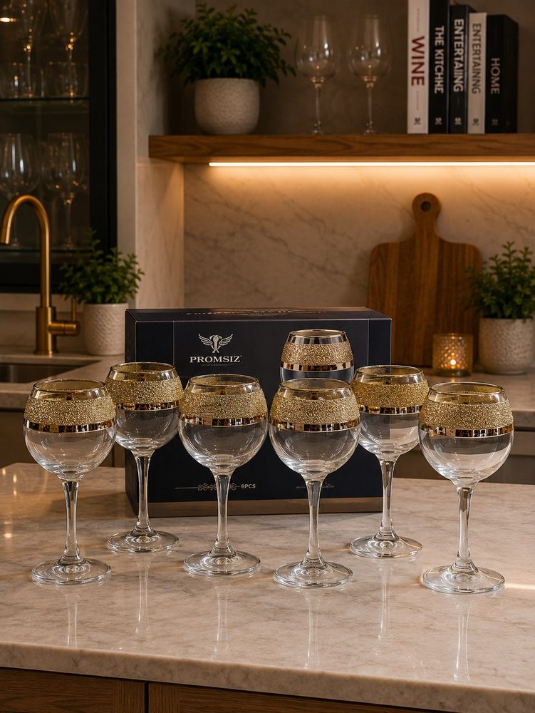 6pc Short Stem Wine Glass Set (Promsiz)