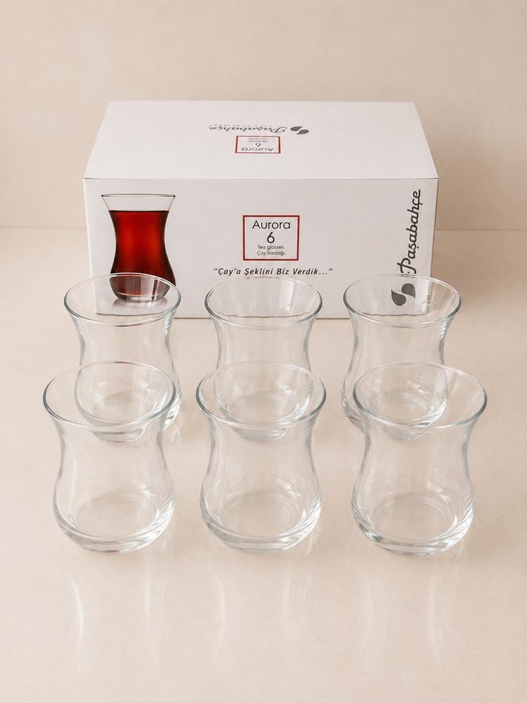 6pc Turkish Glasses (Aurora)