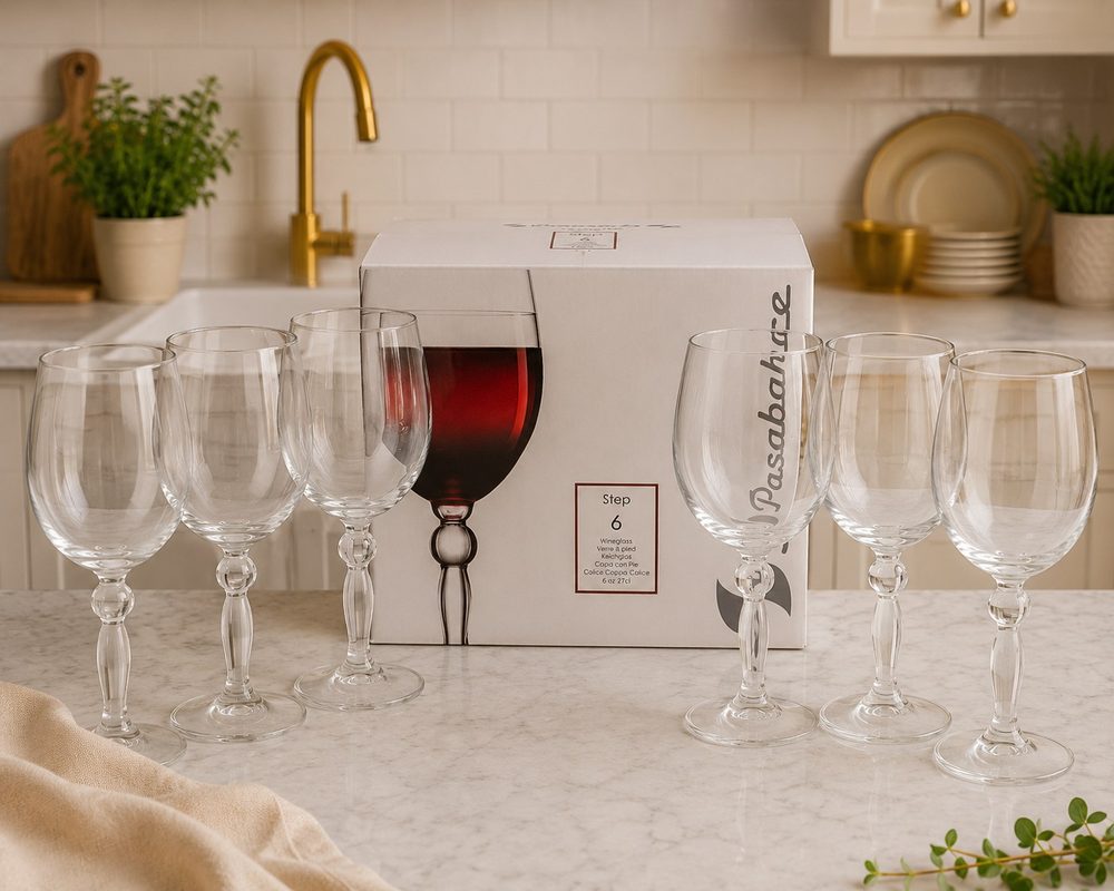 6pc Wine Glass Set (Step)