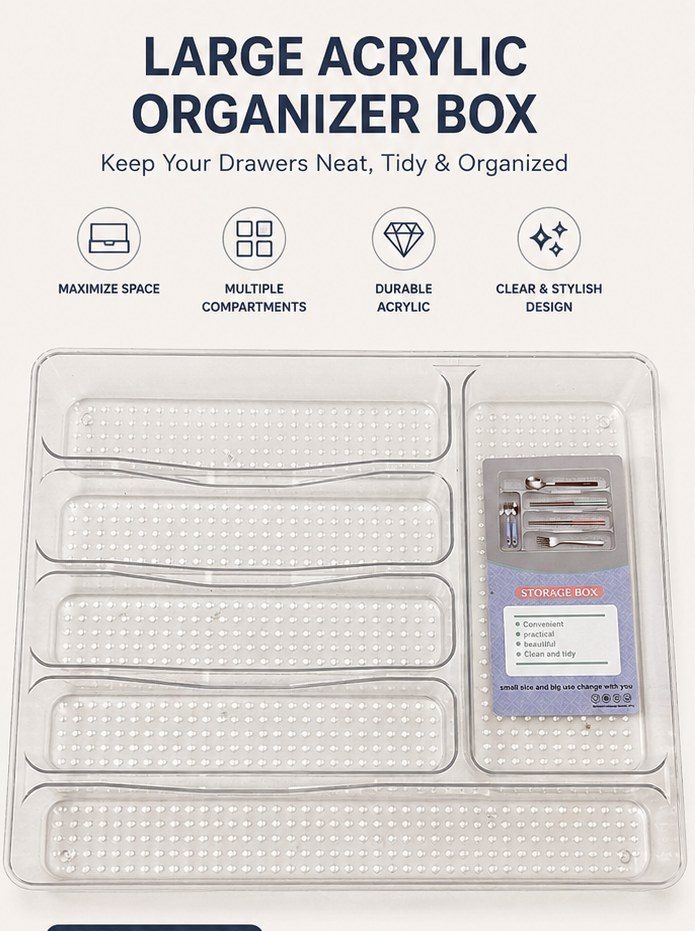 Acrylic Multi-Purpose Organizer (Large)