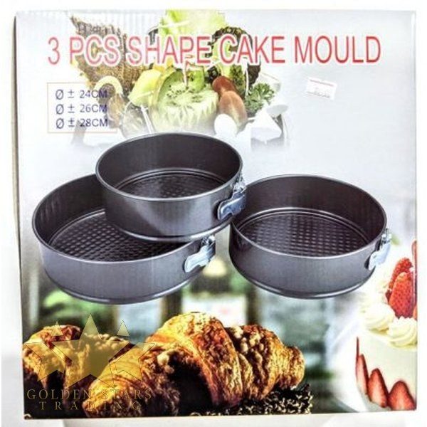Cake Mould Pan Set (3pc)