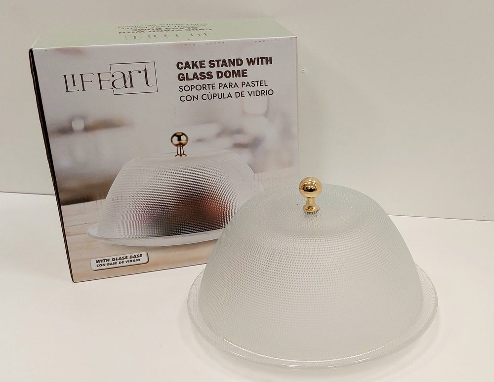 Cake Stand with Glass Dome