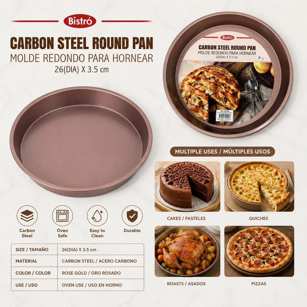 Carbon Steel Round Pan (26*3.5cm)