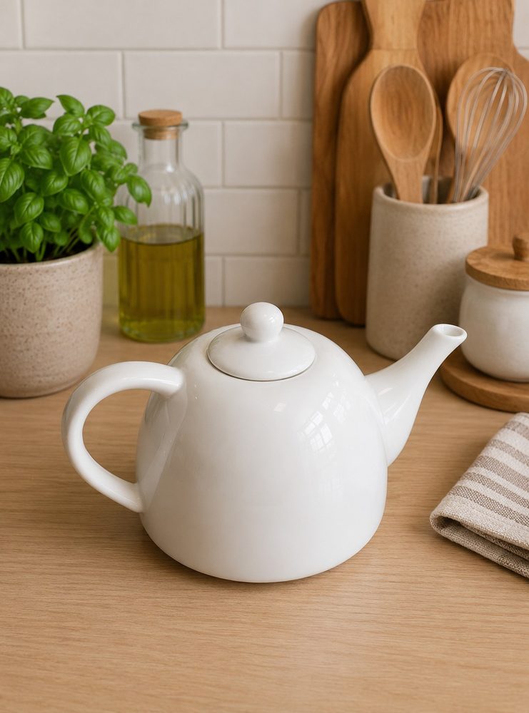Ceramic Teapot (Round)