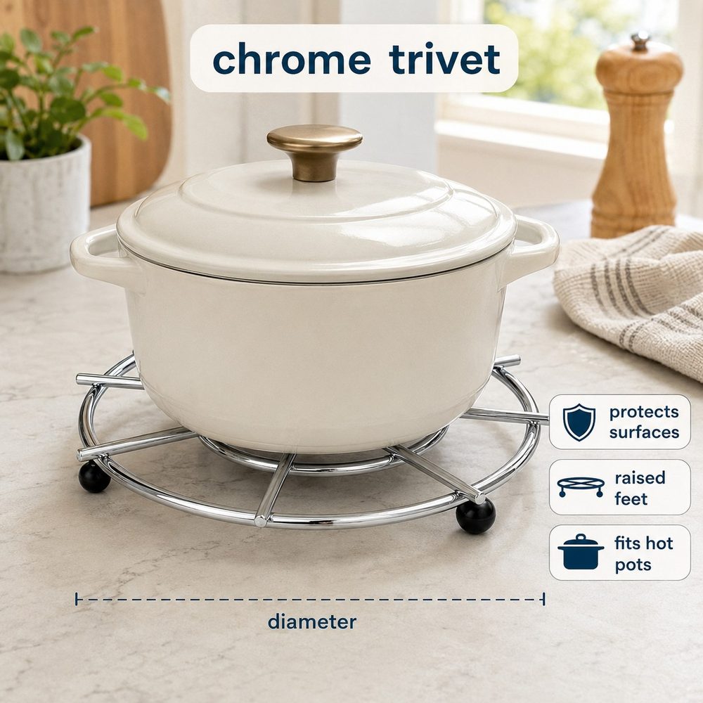 Chrome Trivet (Medium Round)