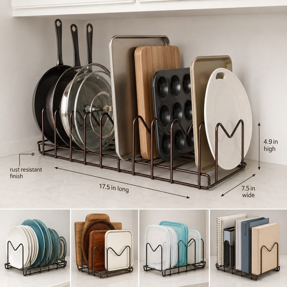 Cookware Organizer (Rust-Resistant)