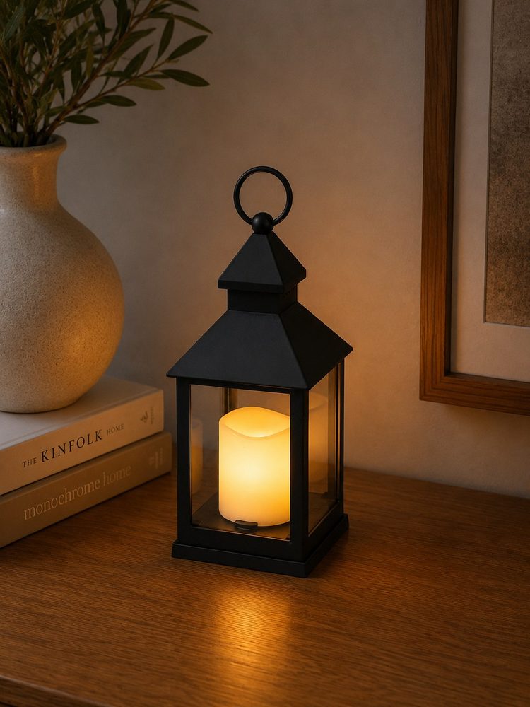 Decorative Flameless LED Battery Operated Lantern (OT087)