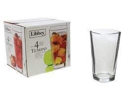 Drinking Glass Set (4pc Libbey Tempo)