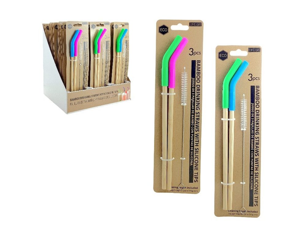 Bamboo Drinking Straws (3 pcs)