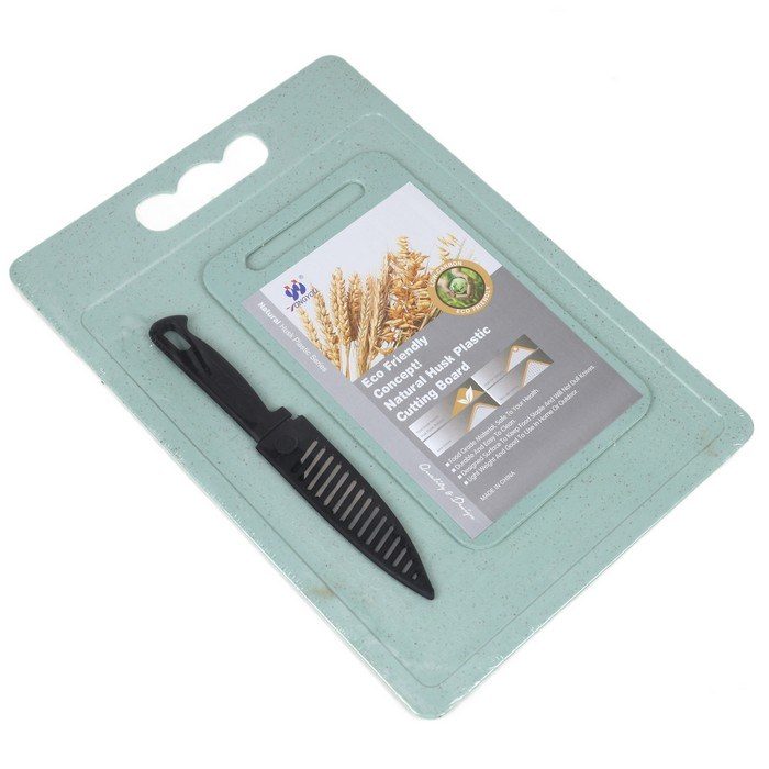 Eco Friendly 2pc Cutting Board with Knife