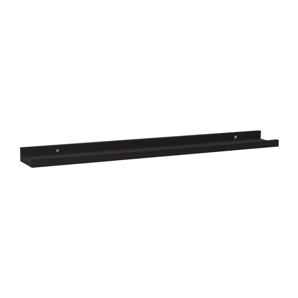 Floating Shelf with Lip (80cm Black)