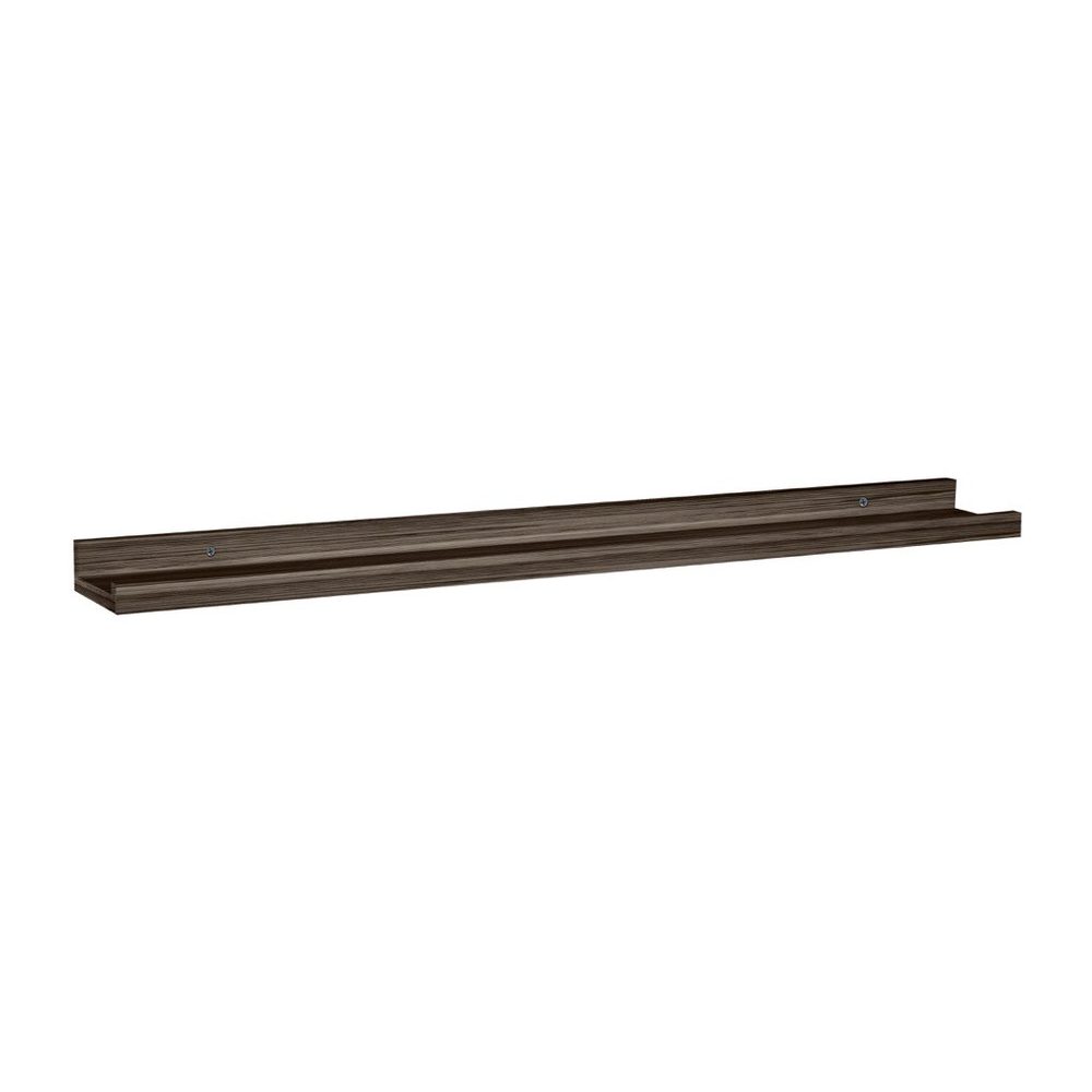 Floating Shelf with Lip (80cm Chocolate Brown)
