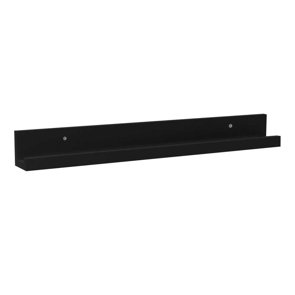 Floating Shelf with Lip (60cm Black)
