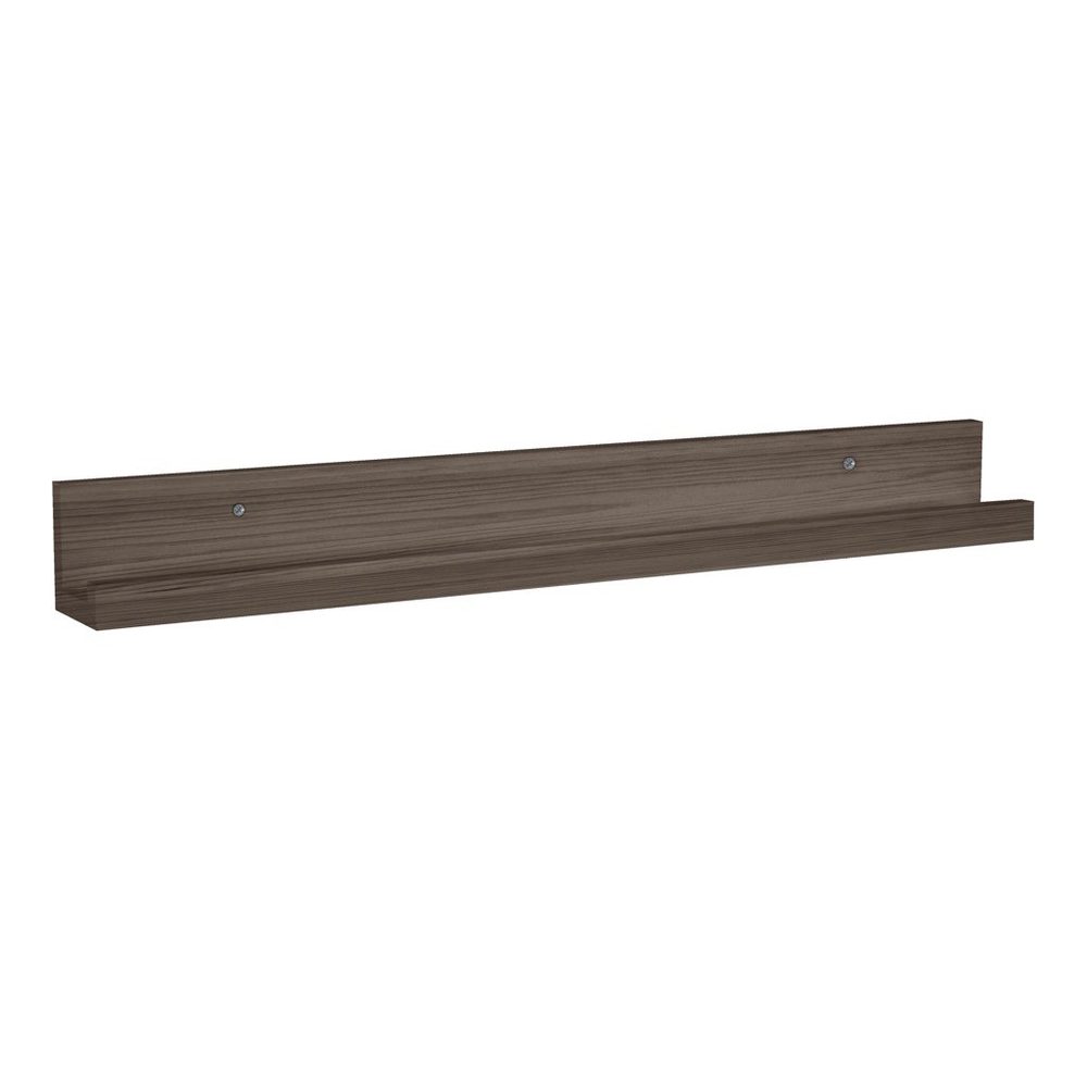 Floating Shelf with Lip (60cm Chocolate Brown)