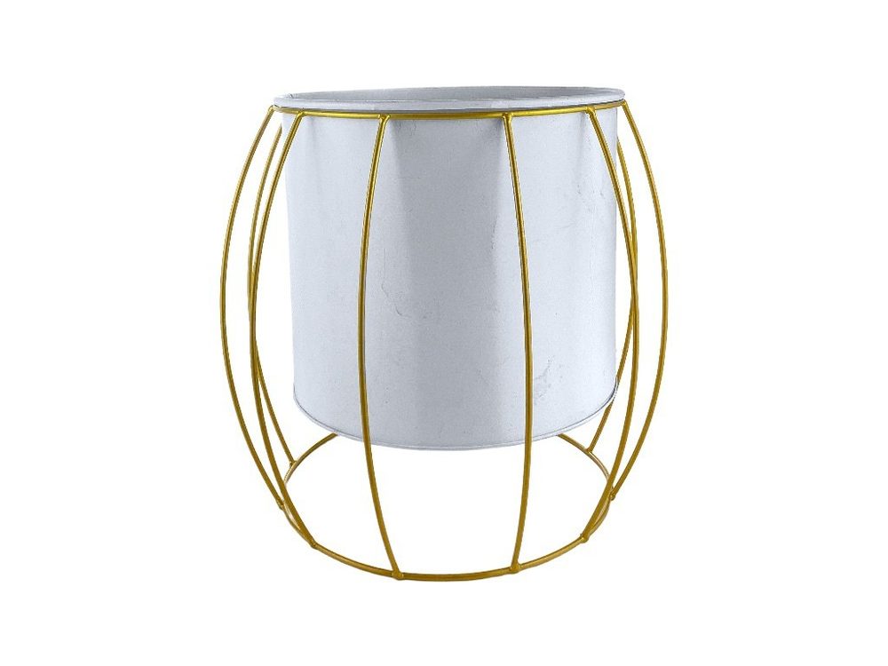 Planter (White/Gold)