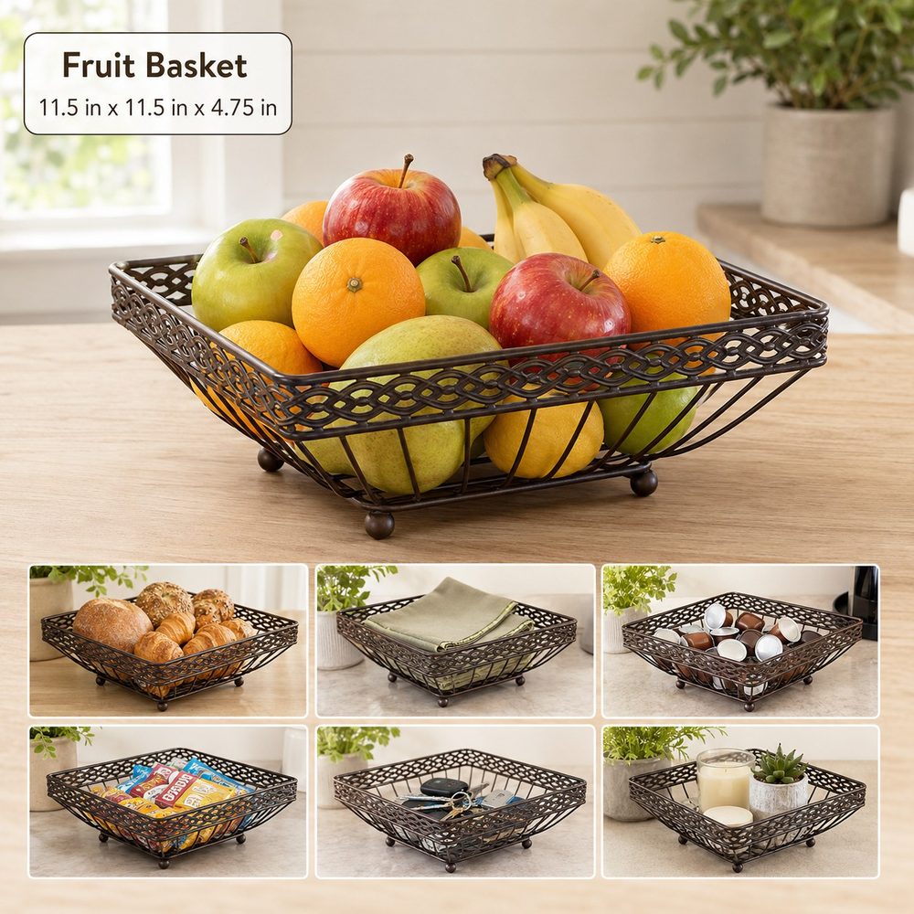 Fruit Basket (Bronze Finish)