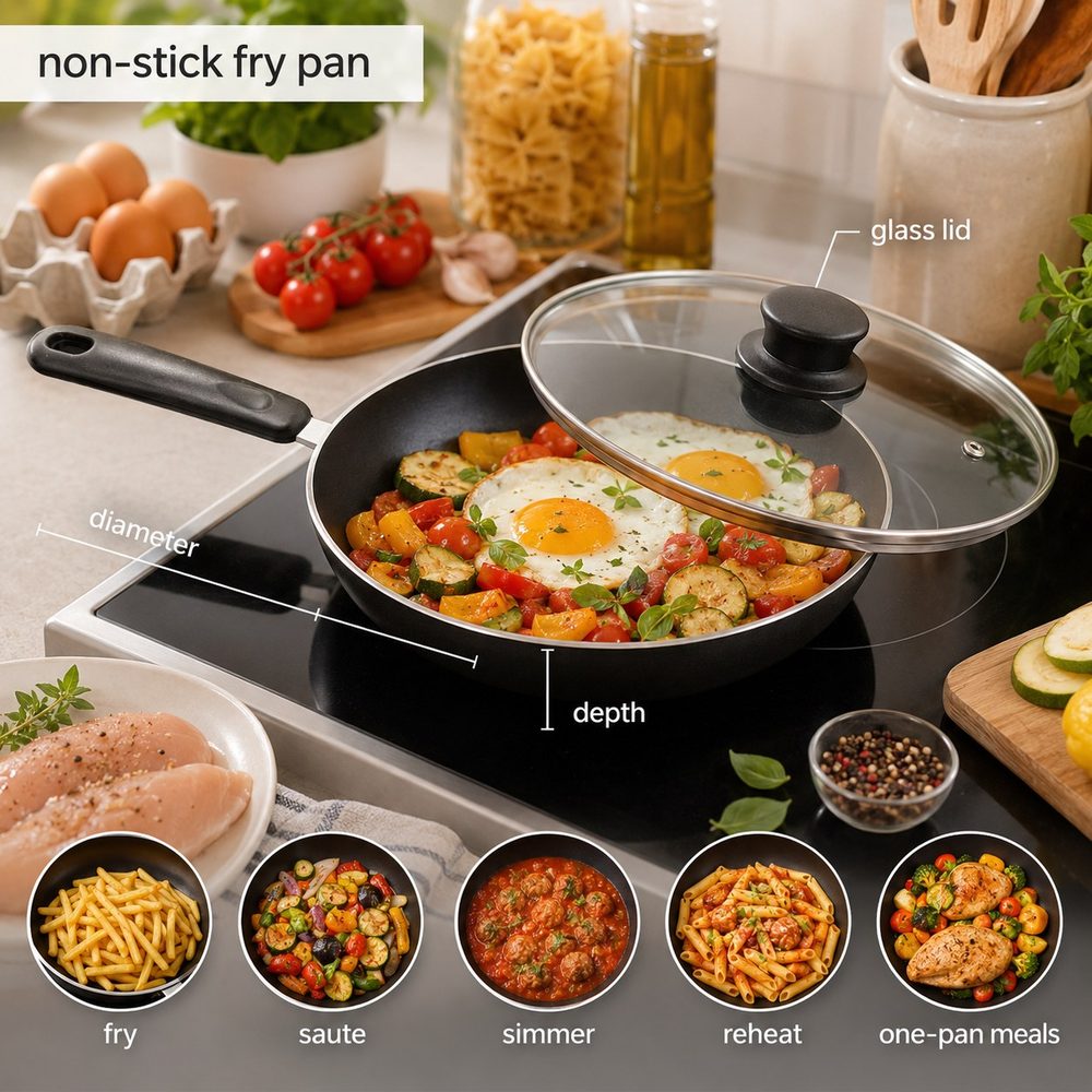 Fry Pan with Glass Lid (Bistro)