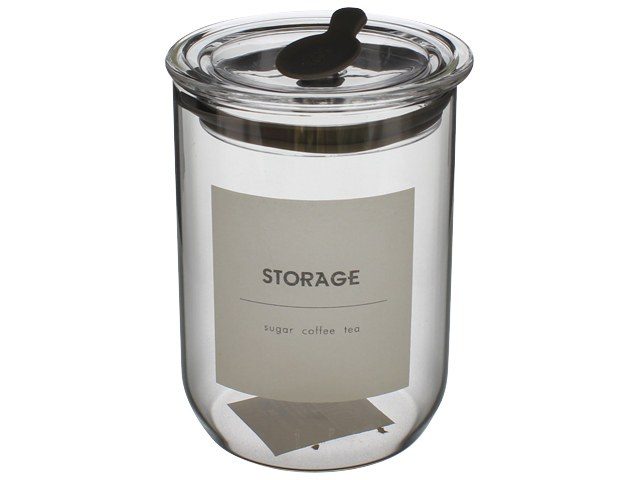 Glass Jar Tea Coffee Sugar (800ml)