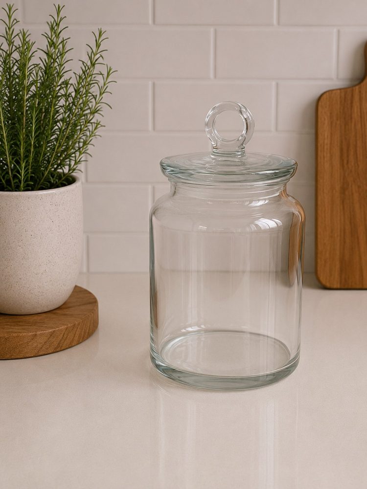 Glass Jar with Suction Cover (1.5L)
