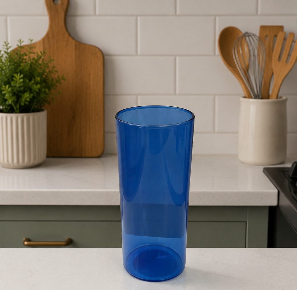 Glass Tumbler (Blue 500ml)