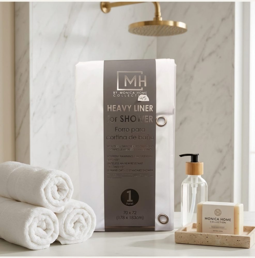 Heavy-Duty Shower Curtain Liner (70"72")