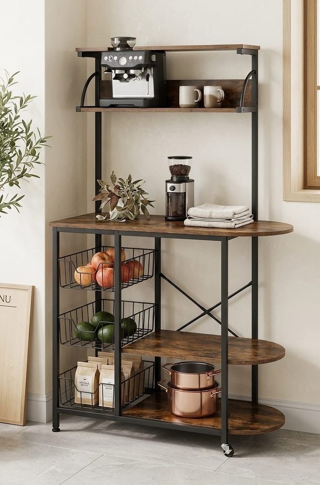 Kitchen Rack with Storage