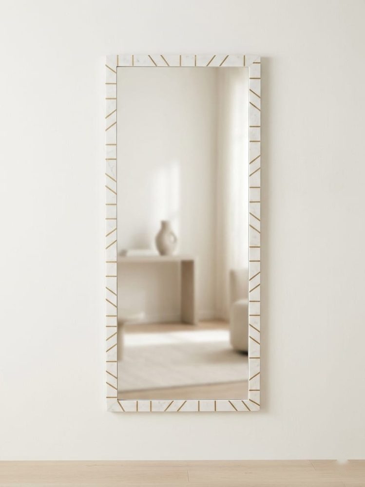 Long Mirror (cream with gold accent lines 30*90 cm)