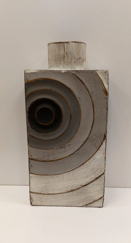 Metal Vase (Abstract Pattern)