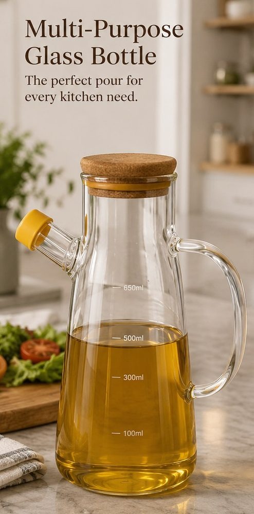 Multi-Purpose Glass Bottle