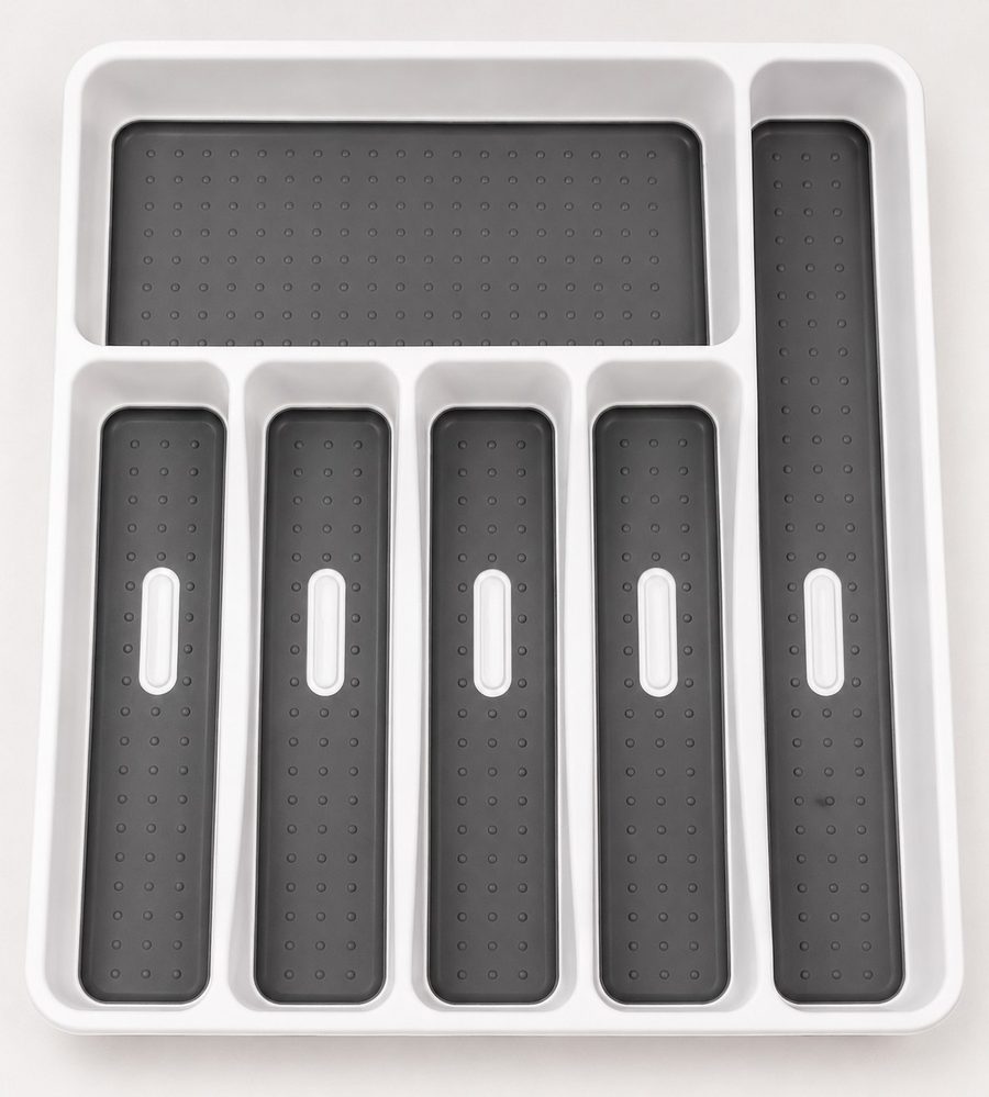 Plastic Cutlery Drawer Organizer (32.5*40.3*4.5cm)