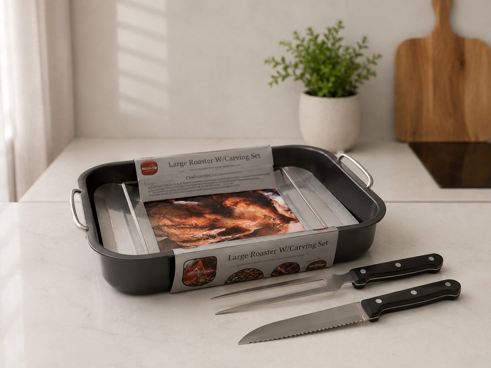 Roasting Pan with Carving Set