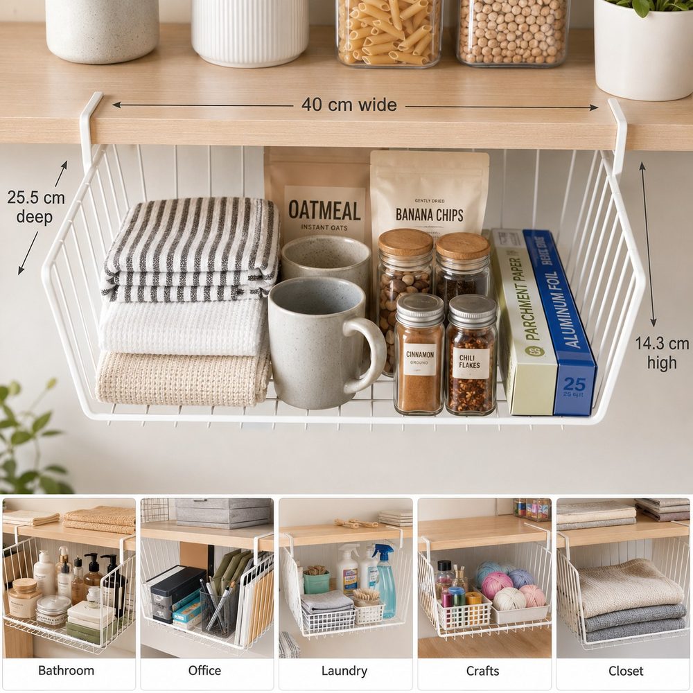 Under-Shelf Hanging Basket