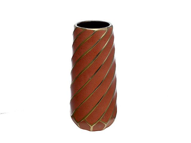 Vase (Rustic/Gold Trimmed)