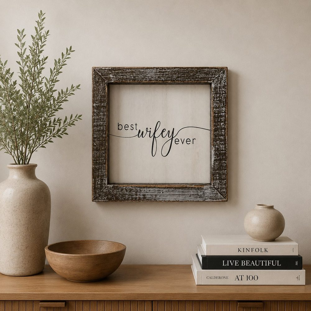 Wall Sign (Best Wifey Ever 5.5*5.5″)