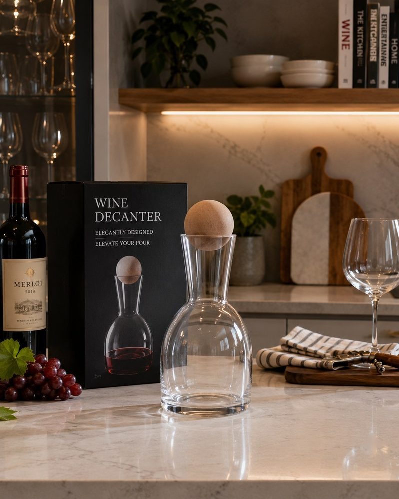 Wine Decanter with Ball Lid
